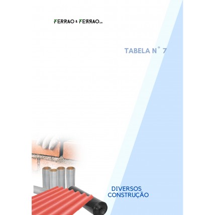 Tabela 7 - Diversos para Construção